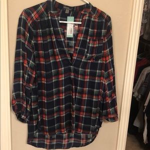 Plaid blouse